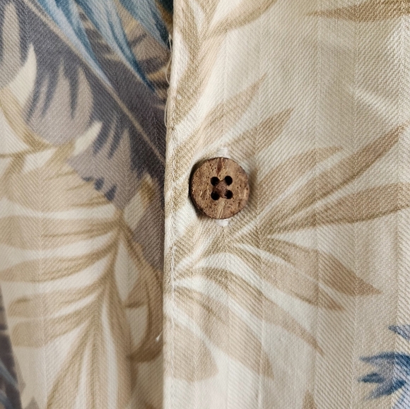 Banana Cabana Mens XL Tropical Hawaiian Button Down Short Sleeve Shirt - Picture 4 of 6